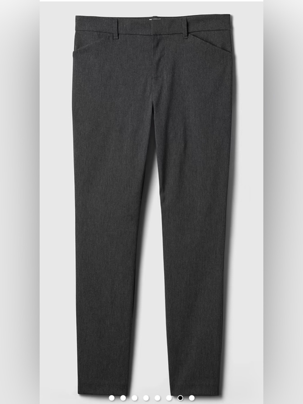 GAP Women's Slim Straight Pants in Charcoal Gray 4